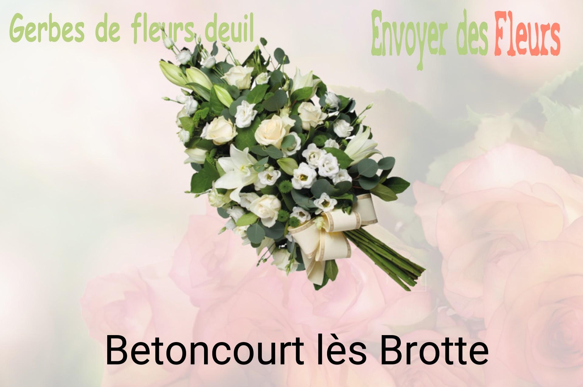 Gerbe de fleurs de deuil livrée à Betoncourt-lès-Brotte